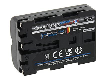 Aku Sony NP-FM500H 2600mAh Li-Ion Platinum USB-C nabíjení