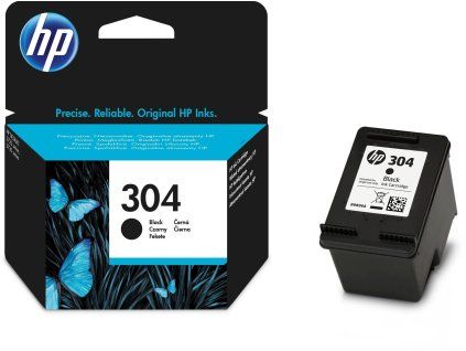 HP 304 originální inkoustová kazeta černá N9K06AE