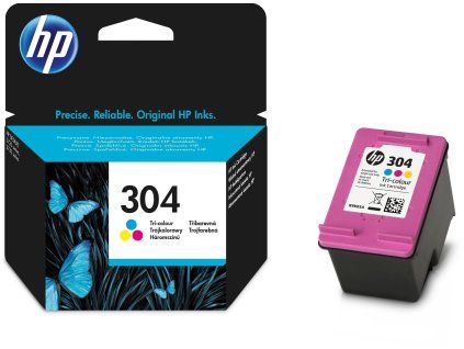 HP 304 originální inkoustová kazeta tříbarevná N9K05AE