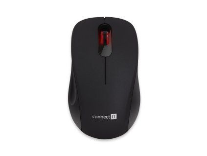 CONNECT IT "MUTE" bezdrátová optická tichá myš, USB, černá  CMO-2230-BK