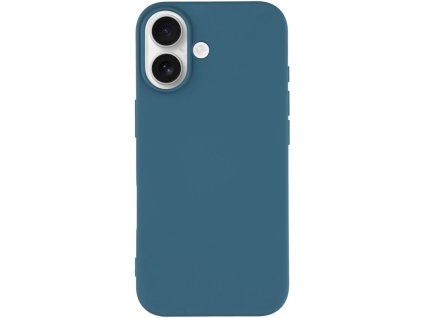 matny kryt z mekkeho plastu pro iphone 17 tmave modry