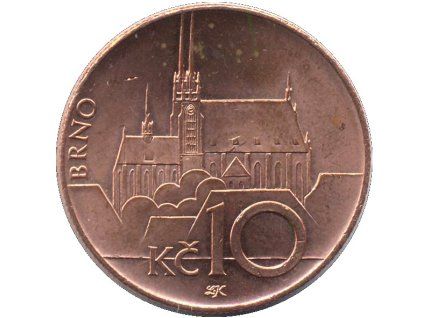 Mince 10Kč vzor 2003 rubová strana