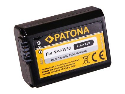 Aku Sony NP-FW50 950mAh Li-Ion