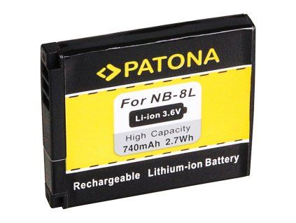Aku Canon NB-8L 740mAh Li-Ion