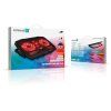 CONNECT IT FrostWind chladicí podložka pod notebook s červeným podsvícením  CCP-2200-RD