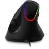 CONNECT IT GAME FOR HEALTH RGB ergonomická vertikální myš, drátová, černá  CMO-2800-BK