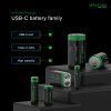 Aku LR20 mono D Li-lon 4000mAh 1,5V-2ks s USB-C nabíjením